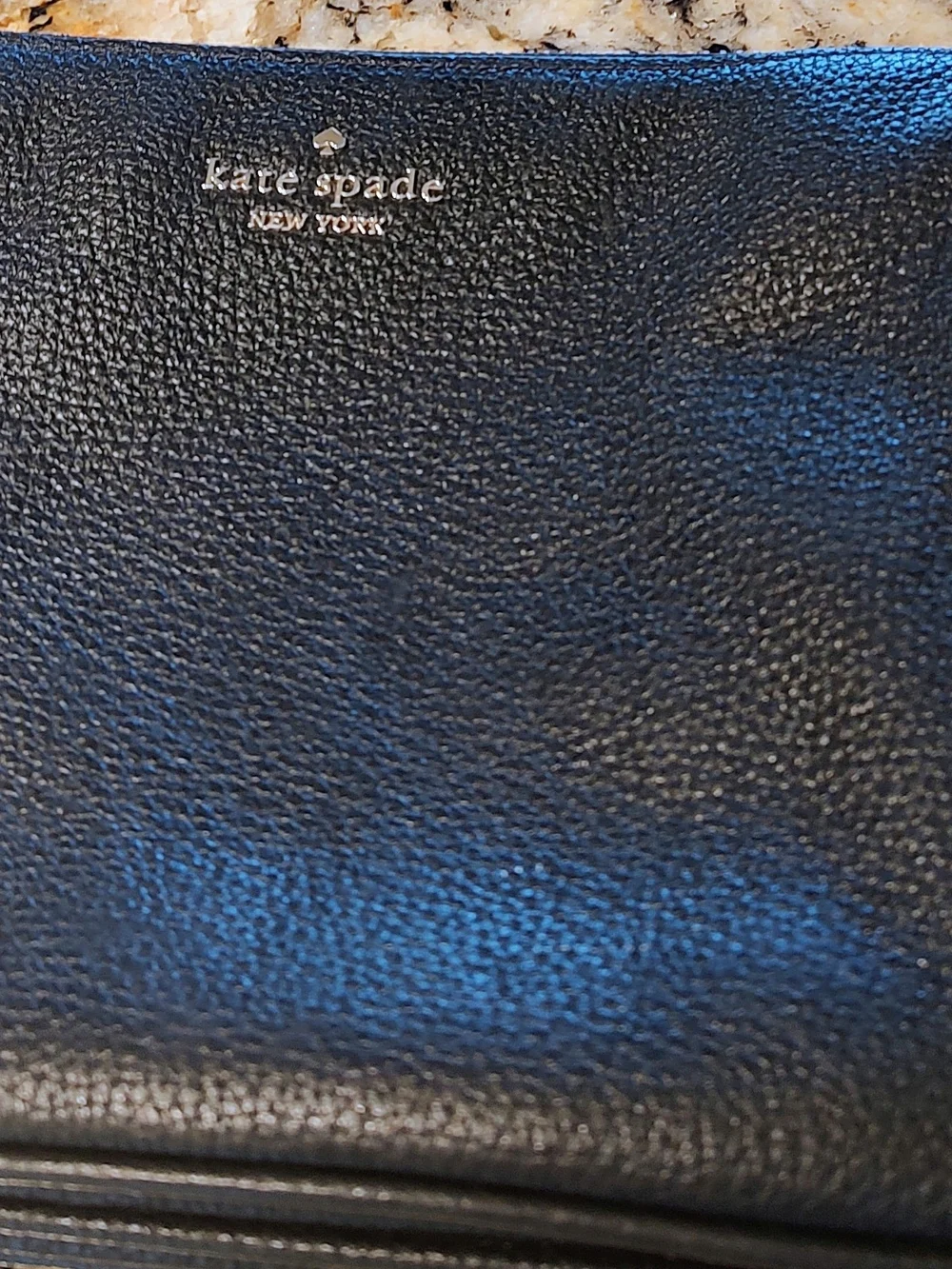 kate spade New York Black Pebbled Leather Crossbody Bag